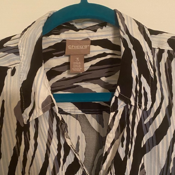 CHICOS BLOUSE LONG SLEEVE - Picture 3 of 10